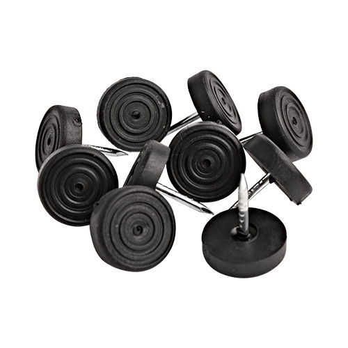 Black Rubber Furniture Foot Glide