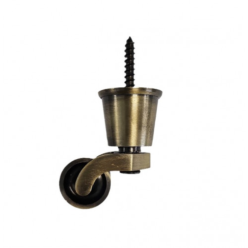 Antique Brass Round Socket Castor