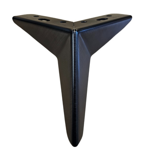 Brushed Black Metal Furniture Leg