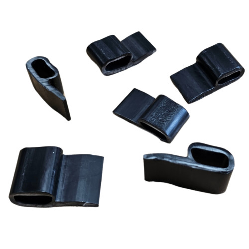 Black Plastic Spring Clip for Stapling