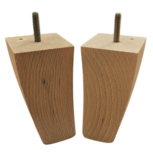 Sanded Unpolished Angled Wooden Foot