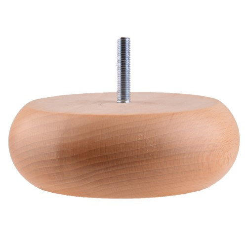 PCI WFA0305 Natural Gloss Wooden Bun Foot