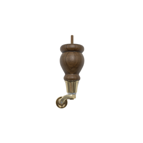Chestnut Wooden Foot Castor
