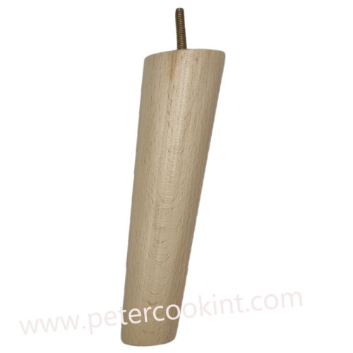 Natural Gloss Angled Wooden Back Leg