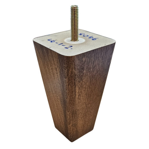 Chestnut Square Tapered Wooden Furniture Foot