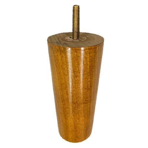 Medium Oak Round Tapered Wooden Furniture Feet