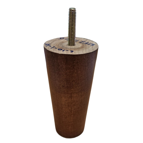 Chestnut Round Tapered Wooden Furniture Feet
