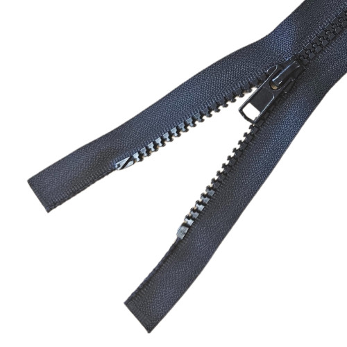 No 5 Black Plastic Open Ended Upholstery Zip