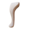 8" Sanded Unpolished Wooden Queen Anne Leg Flat Top