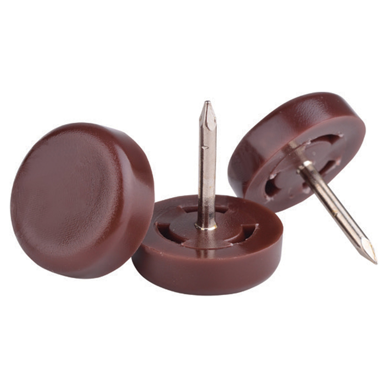 PCI DOM250 18mm Brown Plastic Chair Glides