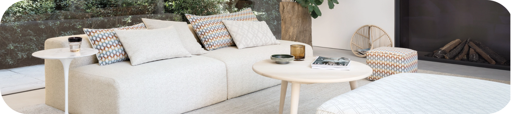 Large sofa setup